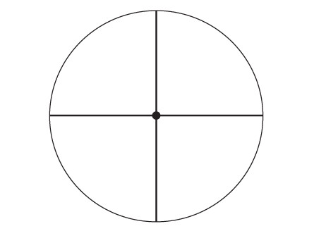 Fine Crosshair With Dot Reticle