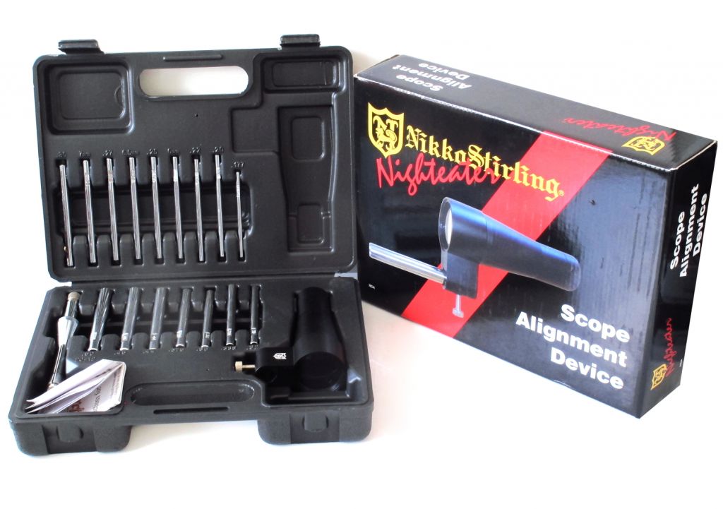 Холодная оптическая пристрелка Nikko Stirling 16 ствольных вставок - от 4,5 мм до 12 калибра