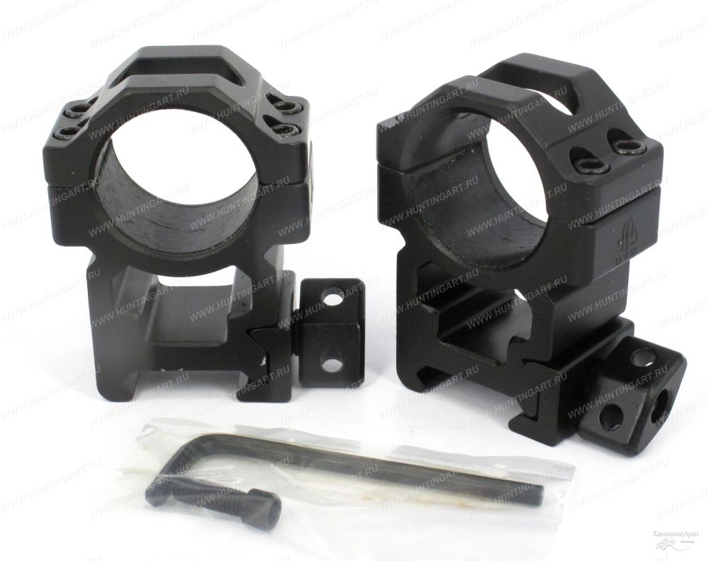 Leapers RG2W1204_Кольца быстросъемные высокие UTG 25,4 мм на Weaver с винтовым зажимом