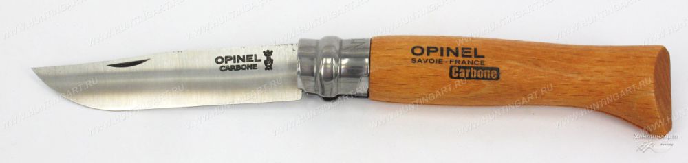 Opinel 000815_Складной нож Opinel n°8 с чехлом, в деревянной коробке