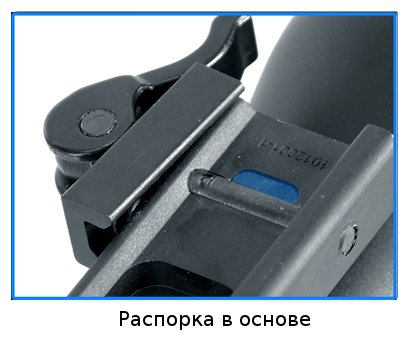 Кронштейн Leapers быстросъемный с кольцами 25,4 мм на Weaver/Picatinny