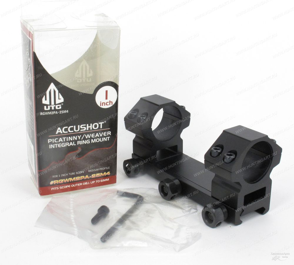 Leapers RGWM2PA-25M4_Кронштейн Leapers AccuShot с кольцами 25,4 мм на Weaver