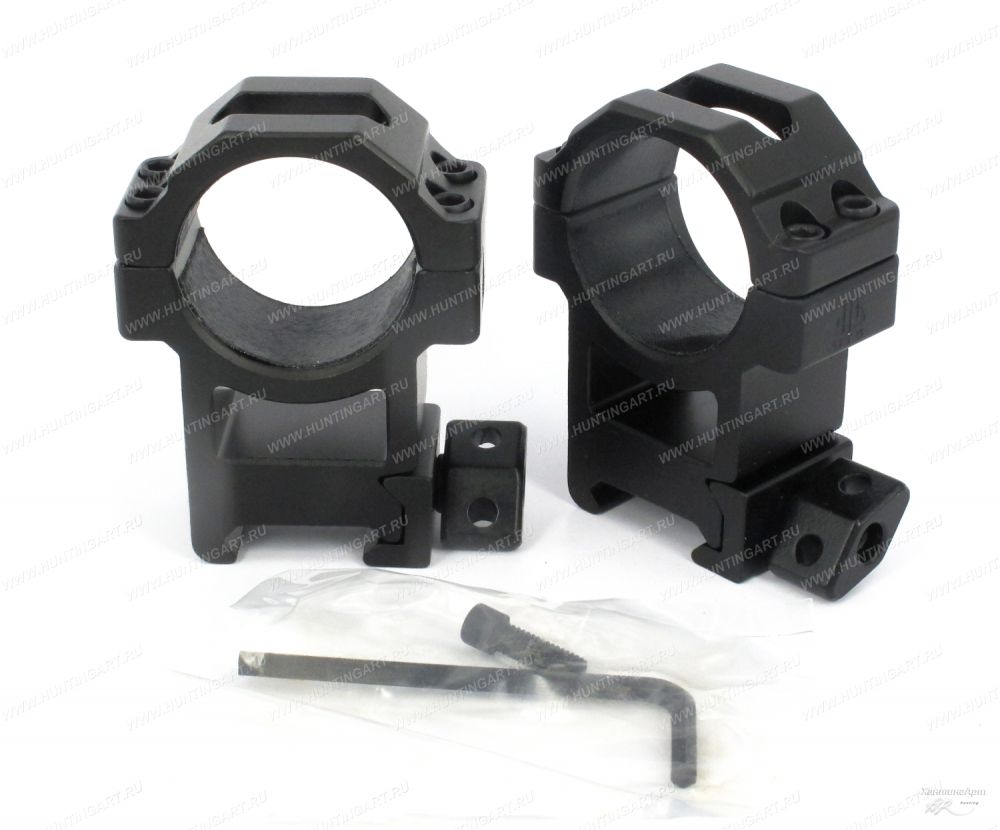 Leapers RG2W3224_Кольца быстросъемные высокие UTG 30 мм на Picatinny с винтовым зажимом