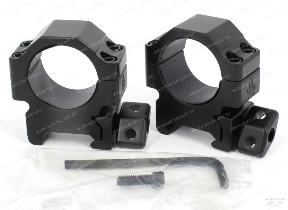 Leapers RG2W1104_Кольца быстросъемные низкие UTG 25,4 мм на Weaver с винтовым зажимом