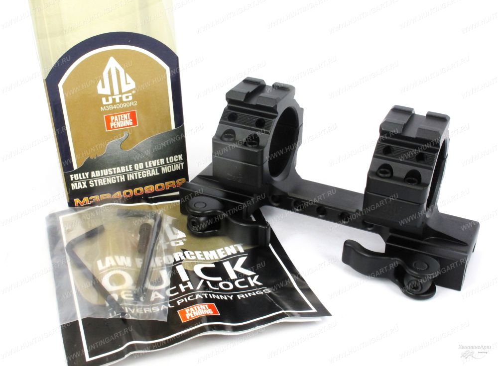 Leapers M3B40090R2 Кронштейн Leapers быстросъемный с кольцами 30 мм и дополнительными планками Picatinny, на планку Weaver