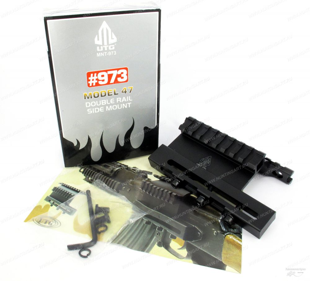 Leapers MNT-973_Боковой кронштейн Leapers с 2 планками Weaver на Тигр, Сайгу, Вепрь