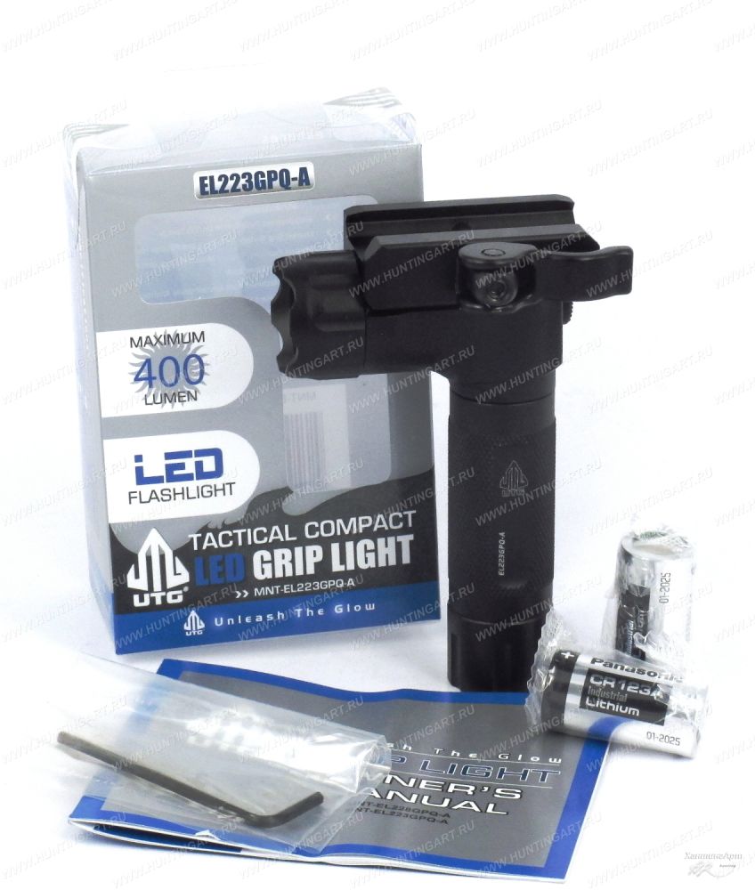 Фонарь-рукоять UTG на Picatinny/Weaver, диод 400 люмий