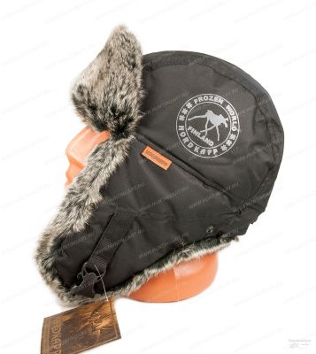 Шапка-ушанка NordKapp Malselv Pels black 532, мех Шиншилла купить в интернет-магазине ХантингАрт