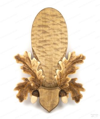 Медальон 103 под рога косули, тонированная древесина