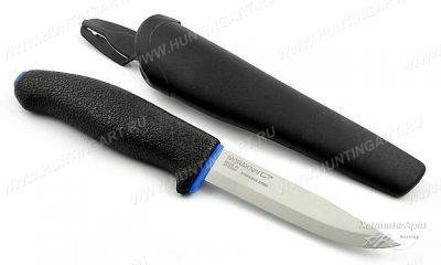 Нож Morakniv Allround 746, универсальный/строительный, нержавеющая сталь, клинок 102 мм, чёрный/синий