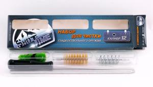 Набор для чистки ShotTime 12 калибра, металлический шомпол + 3 ерша купить в интернет-магазине ХантингАрт