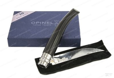 Нож филейный Opinel серии Slim №10, клинок 10 см, рукоять - эбен