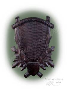 Медальон 203 под трофейную голову (череп/рога оленя)