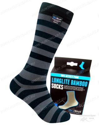 Высокие водонепроницаемые носки DexShell Longlite Bamboo Grey