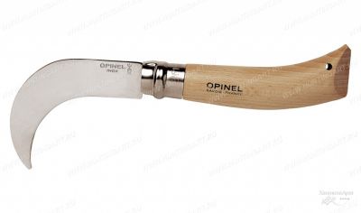 Нож садовый Opinel серии Nature №10, клинок 10 см искривленный