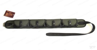 Патронташ закрытый Vektor на 24 патрона из ткани кордура и кожи для калибра 12, 16, 20 купить в интернет-магазине ХантингАрт