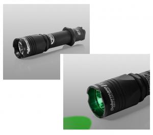 Картинка Фонарь подствольный Armytek Dobermann XP-E2, 200 люмен, зелёный, до 274 м, 1x18650 (не входит в комплект) от интернет-магазина ХантингАрт Фонарь подствольный Armytek Dobermann XP-E2, 200 люмен, зелёный, до 274 м, 1x18650 (не входит в комплект) купить в интернет-магазине ХантингАрт