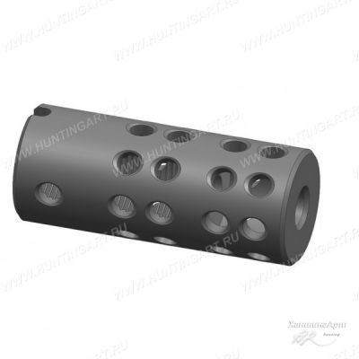 Дульный двухкамерный компенсатор Веер 14, тип АК резьба 14 мм, левая купить в интернет-магазине ХантингАрт