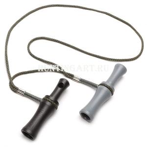 Набор манков Mankoff № 1: Манок на утку Kwanza + Манок на утку Pioner + подвес на 2 манка купить в интернет-магазине ХантингАрт