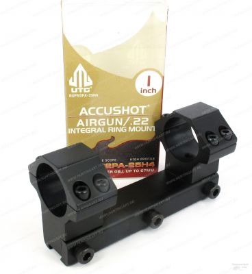 Кронштейн не быстросъёмный высокий Leapers AccuShot с кольцами 25,4 мм на призму 10-12 мм