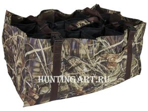 Сумка гусиная Travelling Trunk на 12 ячеек (4x3), камыш купить в интернет-магазине ХантингАрт
