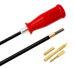 Шомпол ЧистоGUN в нейлоновой оплетке, калибр .27-.34 (6 мм), резьба папа 12/28 (вишер, переходник, адаптер-иголка) красная рукоять купить в интернет-магазине ХантингАрт