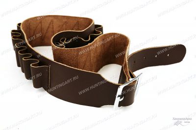 Патронташ открытый, кожаный купить в интернет-магазине ХантингАрт