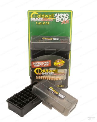 Набор из 5 коробок Caldwell Ammo Box на 50 патронов каждая, калибр 7,62x39 (совместим с Mag Charger)