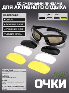 Очки стрелковые Panthera с 4 линзами купить в интернет-магазине ХантингАрт