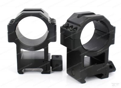 Кольца быстросъемные высокие UTG 30 мм, 3 винта на Picatinny с винтовым зажимом купить в интернет-магазине ХантингАрт