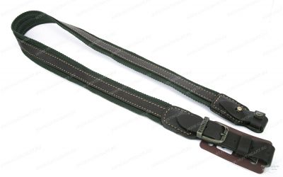 Ремень для ружья Vektor шириной 35 мм, кожаными накладками и застежкой на кобурной кнопке купить в интернет-магазине ХантингАрт