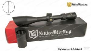Картинка Прицел Nikko Stirling Nighteater 2,5-10x42, сетка Half Mil Dot без подсветки от интернет-магазина ХантингАрт Прицел Nikko Stirling Nighteater 2,5-10x42, сетка Half Mil Dot без подсветки купить в интернет-магазине Хантингарт