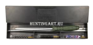 Картинка Набор для чистки Advance кал 410 с алюминиевым составным шомполом и 3 ершами в пластиковом пенале от интернет-магазина ХантингАрт Набор для чистки Advance кал 410 с алюминиевым составным шомполом и 3 ершами в пластиковом пенале купить в интернет-магазине ХантингАрт