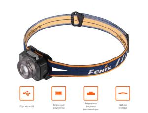 Картинка Налобный фонарь Fenix HL40R серый 600 люмен от интернет-магазина ХантингАрт Налобный фонарь Fenix HL40R серый 600 люмен купить в интернет-магазине ХантингАрт