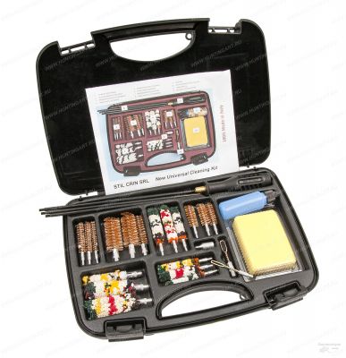 Набор из 25 предметов для чистки Stil Crin мультикалиберный в пластиковом кейсе: 12/20/.410; .38/.40/.45; .22/7мм/8мм купить в интернет-магазине ХантингАрт