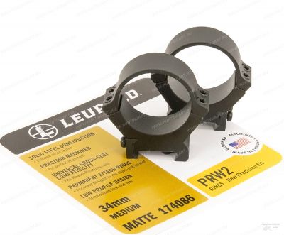 Кольца средние 34 мм Leupold PRW2 не быстросъемные на Weaver/Picatinny купить в интернет-магазине ХантингАрт