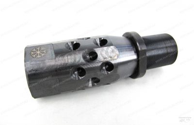 Переходник-удлинитель Дудка-12/Р наличие реактивных отверстий, с сужением 0 мм, для установки дульных устройств