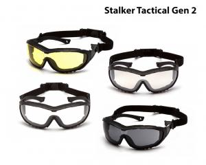 Универсальные стрелковые очки Stalker, серия Tactical Gen 2 (дужки+тактическая резинка с замком) ANTI-FOG покрытие
