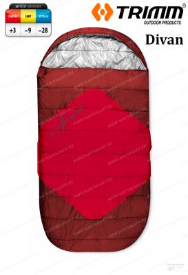 Спальный мешок Trimm Divan, красный, 195 R (комфорт +3)