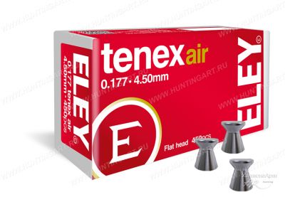 Пульки пневматические Eley Tenex Air 4,5 мм, вес 0,53 гр