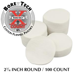 Круглые патчи Bore Tech X-Count Patches, 100 шт для чистки стволов калибра .50, 410 Ga, 28 Ga купить в интернет-магазине ХантингАрт