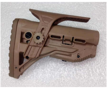 Телескопический приклад с регулируемой щекой (коричневый) купить в интернет-магазине ХантингАрт