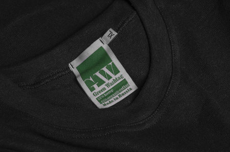 Футболка с длинным рукавом из конопли Green Washtag чёрный от производителя экологически чистой одежды