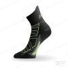 Носки Lasting RPC 906, microfiber+polypropylene, черный с серой подошвой и зеленой полоской купить в интернет-магазине ХантингАрт