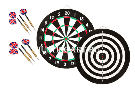 Набор дартса уровень начальный мишень ø45см 6 дротиков купить в интернет-магазине ХантингАрт
