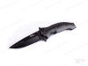 Нож Tekut Heracles серии Tactical, лезвие 98 мм чёрное, рукоять - нерж. сталь чёрная, крепление на ремень купить в интернет-магазине ХантингАрт