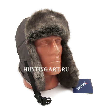Шапка-ушанка NordKapp Pels MX Brown (иск. мех-шиншилла) купить в интернет-магазине ХантингАрт