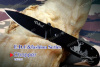 Нож Tekut Chopper серии Fashion, лезвие 65 мм чёрное, рисунок - олень купить в интернет-магазине ХантингАрт