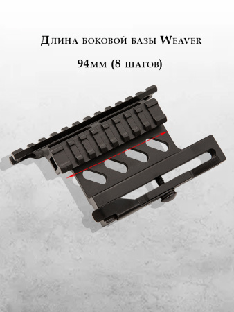 Кронштейн боковой быстросъемный для АК, Вепрь, Сайга, Тигр, СКС купить в магазине huntingart.ru