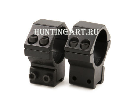 Кольца небыстросъемные низкие 30 мм на Ласточкин хвост купить в магазине huntingart.ru